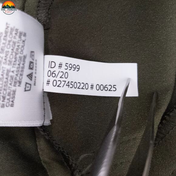 Express Ankle Pants Green Flat Front High-Rise Cargo Pockets Women's Size 12R - Picture 15 of 15